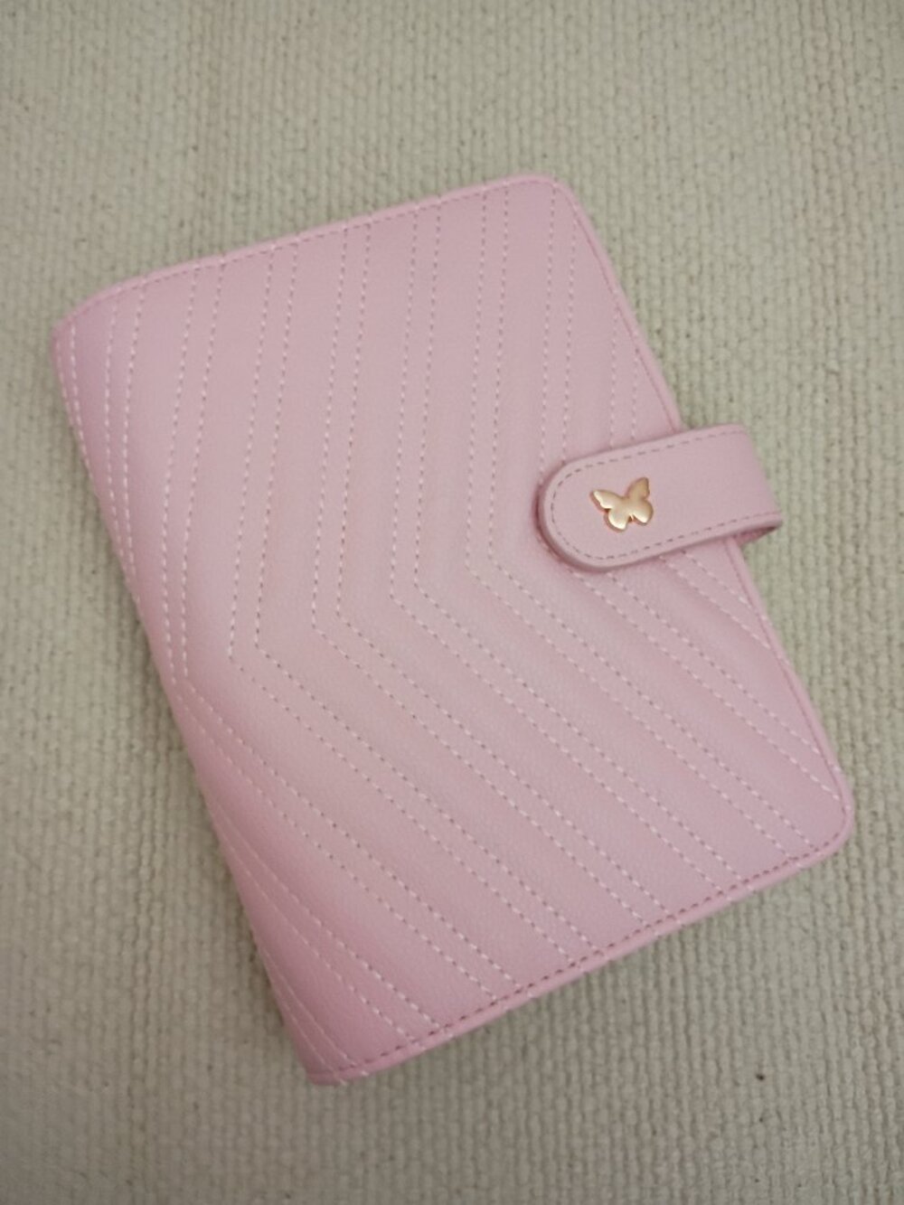EZ Budgets A6 Pink Planner Binder Rose Gold 6 Ring Cash Budget Organizer New